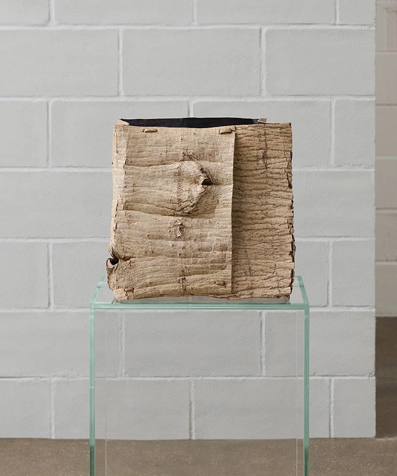 Moe Watanabe, 'Transfer Surface,' walnut bark | image © LOEWE Foundation