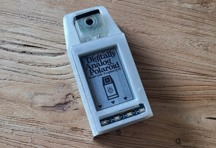 nico tangara's 'digitally analog polaroid camera' runs on raspberry pi and custom-code