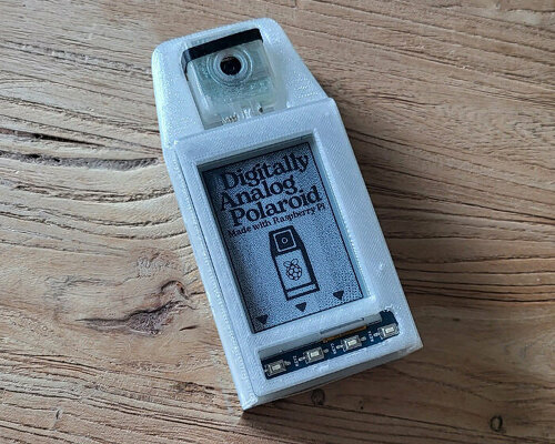 'digitally analog polaroid camera' runs on raspberry pi and custom-code to capture memories