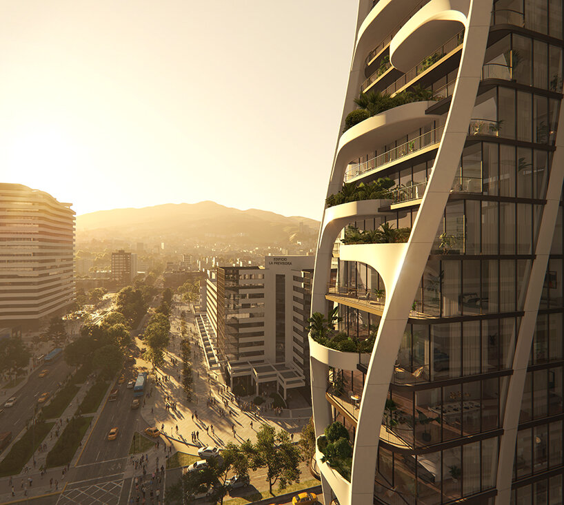 MAD architects lands in south america with its warping, mixed-use 'qondesa' complex - 4