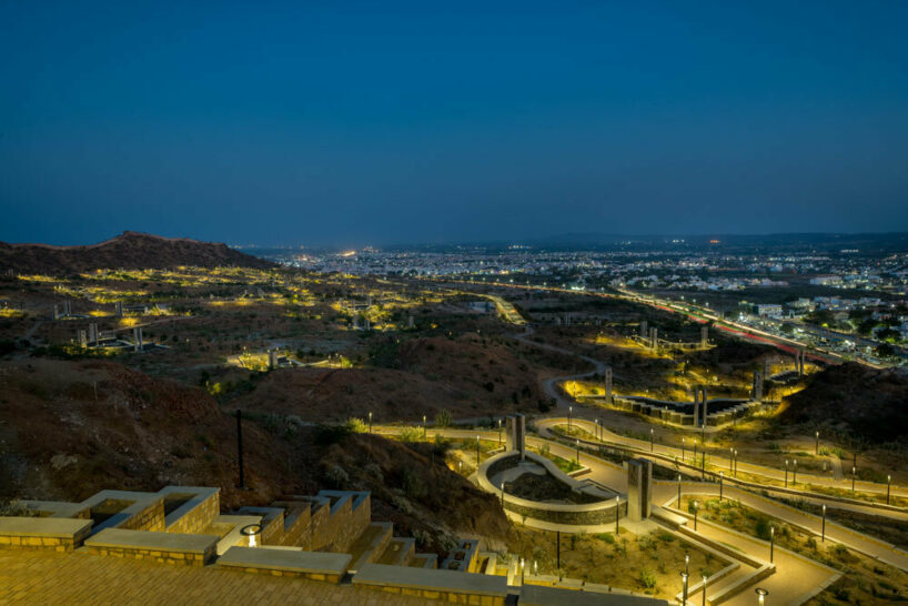 smritivan memorial plants circular reservoirs dedicated to 2001 gujarat earthquake victims