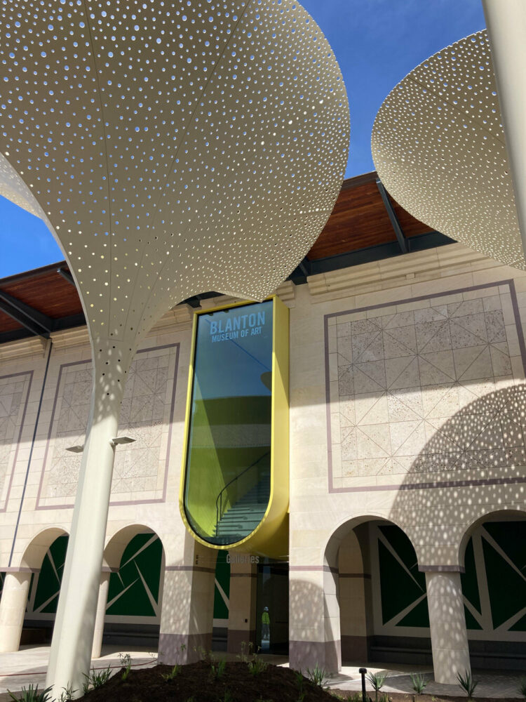 flower-like installations in snøhetta’s blanton museum welcome visitors in texas