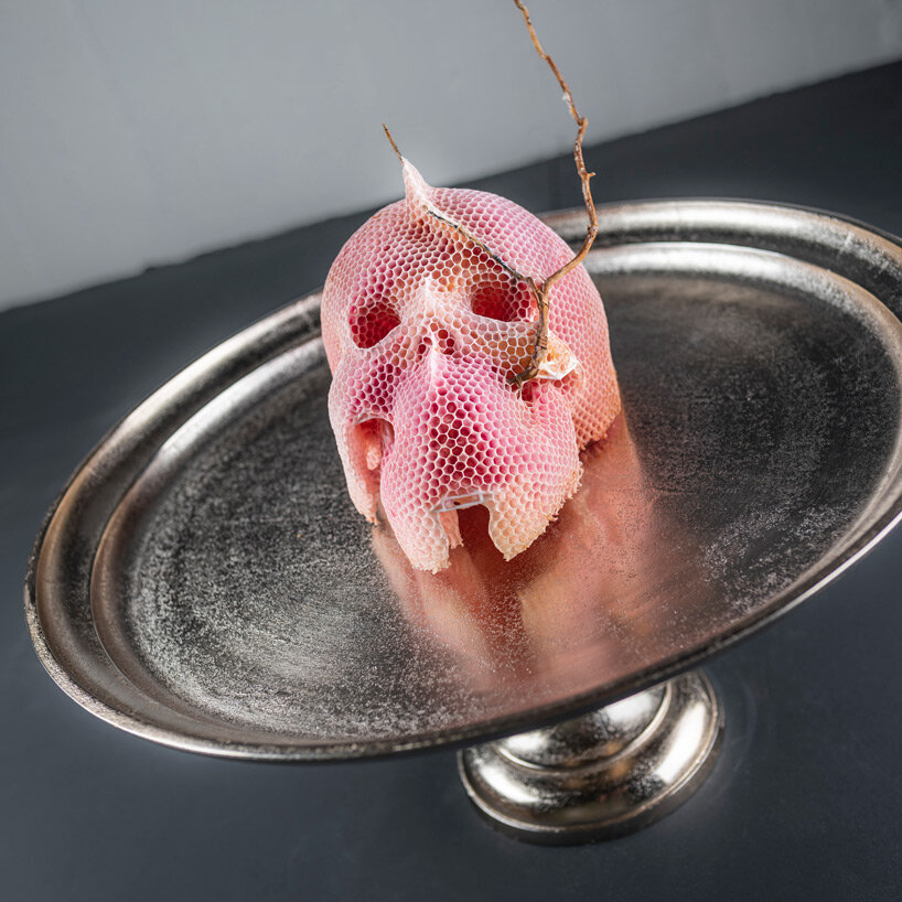 the piece is influenced by Caravaggio's famous painting 'Salome with the Head of John the Baptist'