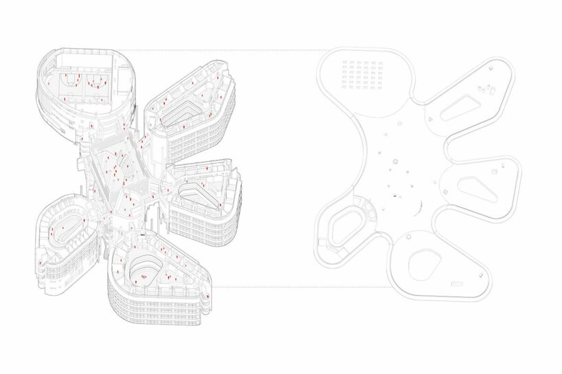 trace architecture office (TAO) builds new school in haikou as a landscape of color