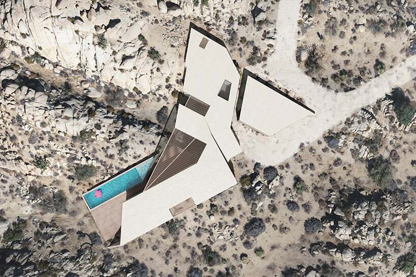 oscillation house: zyme studios mimics california's desert canyons