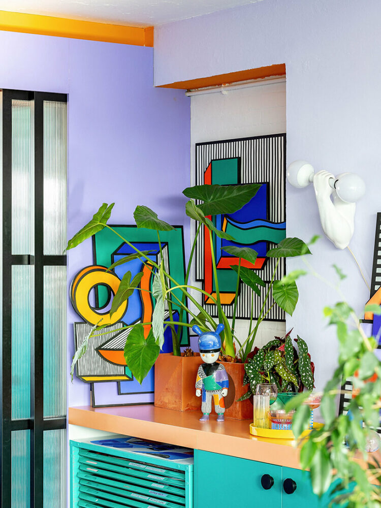 peek inside camille walala’s london studio infused with her bold, tribal pop aesthetic