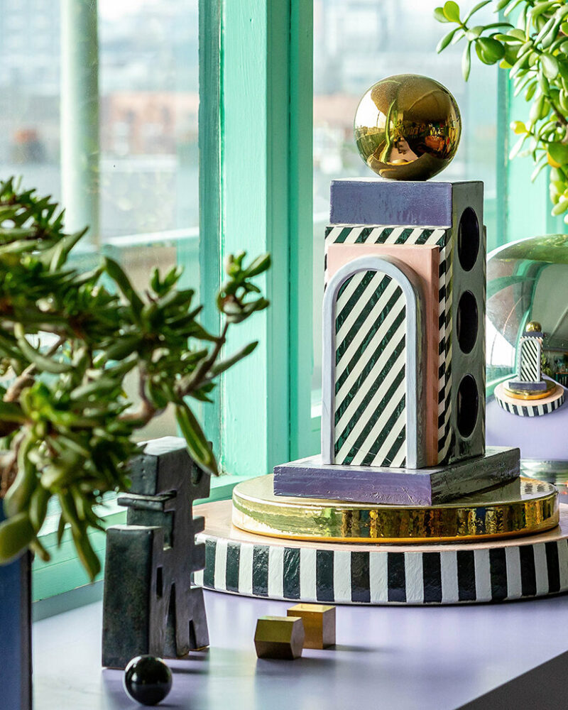 peek inside camille walala’s london studio infused with her bold, tribal pop aesthetic
