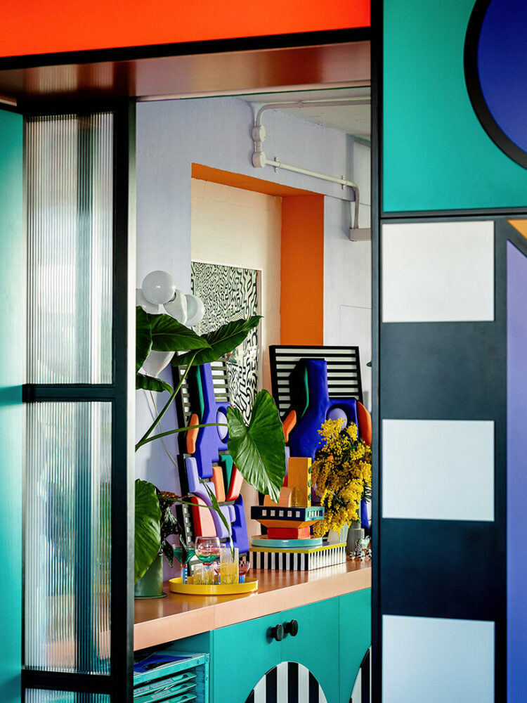 peek inside camille walala’s london studio infused with her bold, tribal pop aesthetic