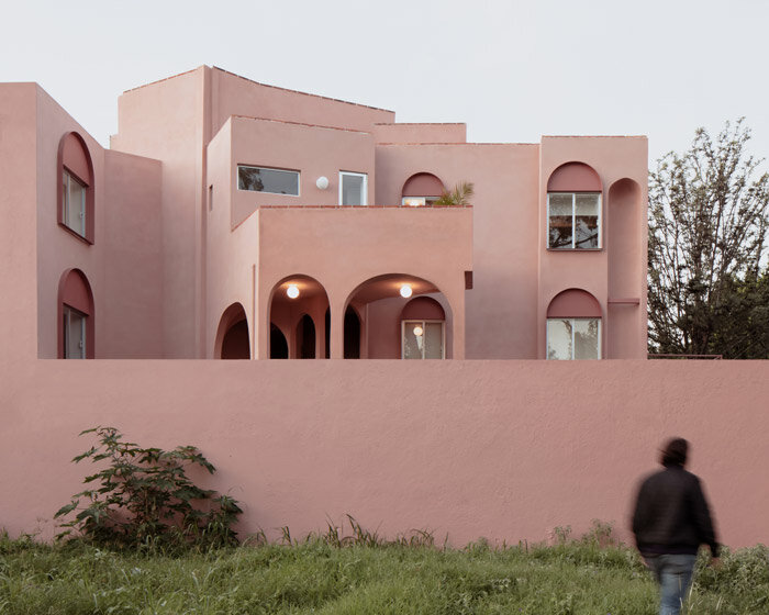 heryco renovates carretas apartments in mexico with a youthful pink aesthetic