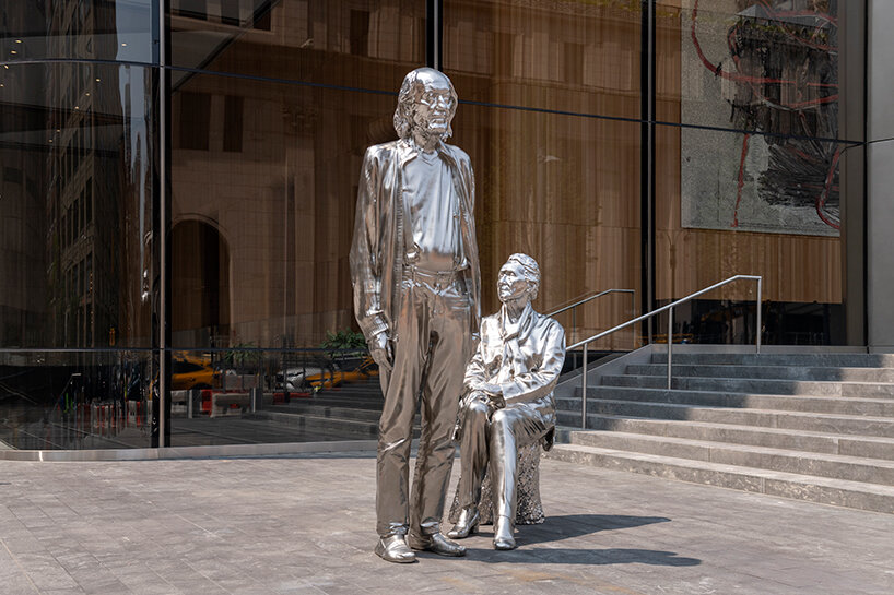 charles ray's new public sculpture in manhattan imagines adam and eve in their old age