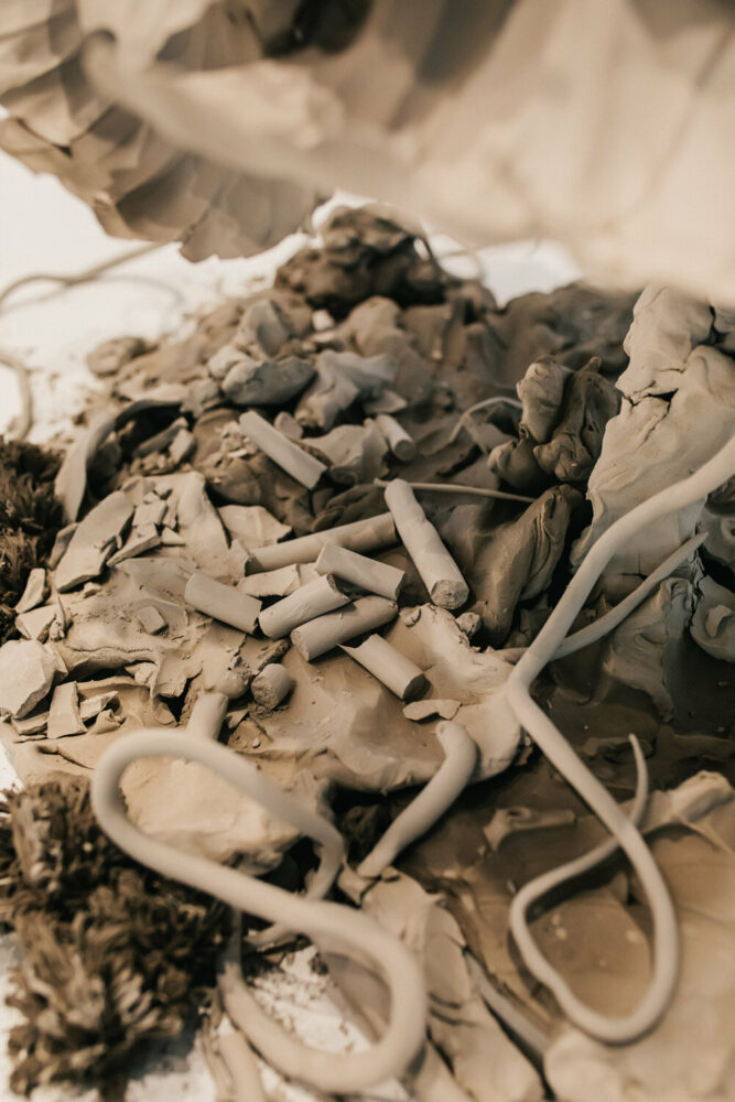 phoebe cummings’ clay-made sculptural flora nods to the ephemeral at art basel 2023