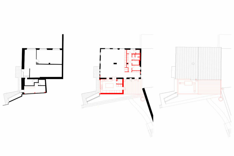 a contemporary addition plugs onto enrico sassi’s ‘casa rossa’ in the swiss alps