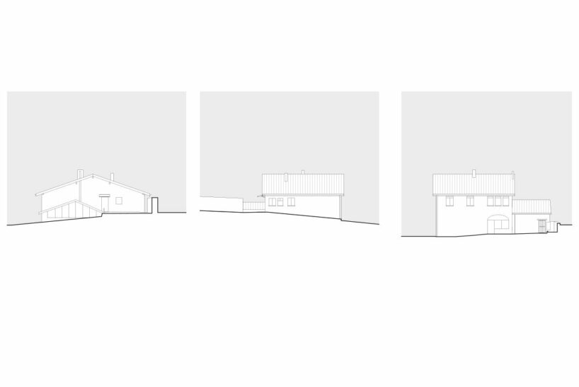 a contemporary addition plugs onto enrico sassi’s ‘casa rossa’ in the swiss alps