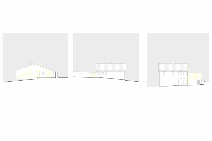 a contemporary addition plugs onto enrico sassi’s ‘casa rossa’ in the swiss alps