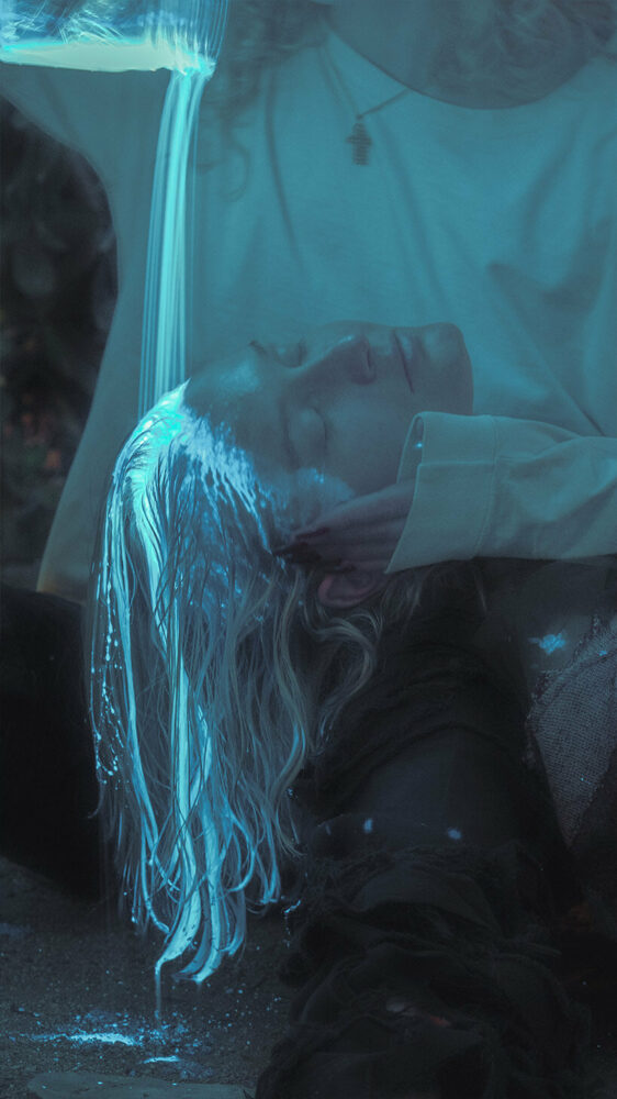 Summer Wagner, Chemical Baptism Three: Coming Down, 2023, courtesy of the artist and SuperRare