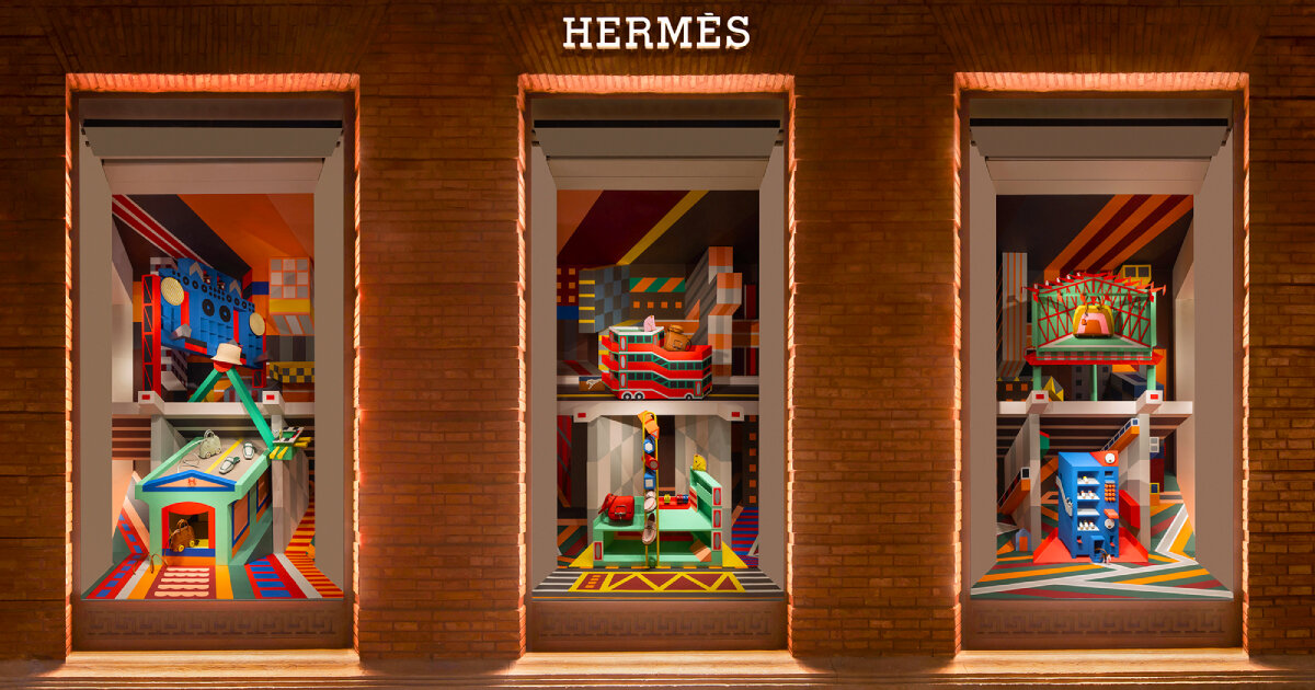 burst of color engulfs Hermès shanghai with li han's exhibition