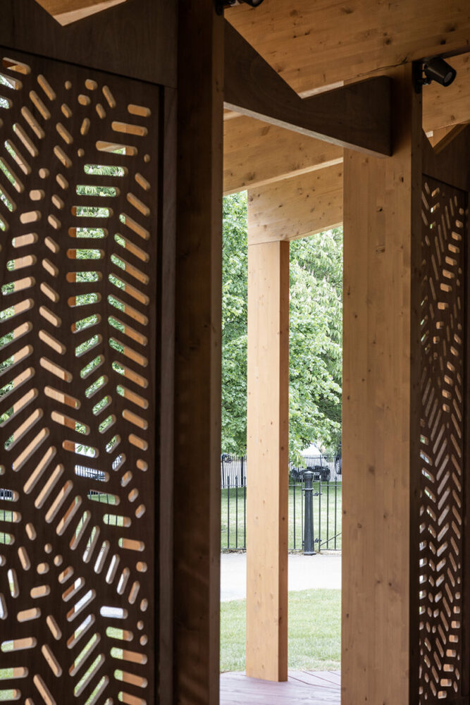 an exclusive look inside lina ghotmeh’s serpentine pavilion through the lens of ste murray