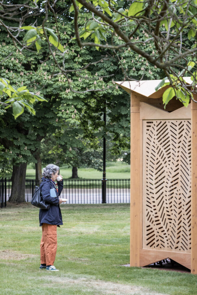 an exclusive look inside lina ghotmeh’s serpentine pavilion through the lens of ste murray