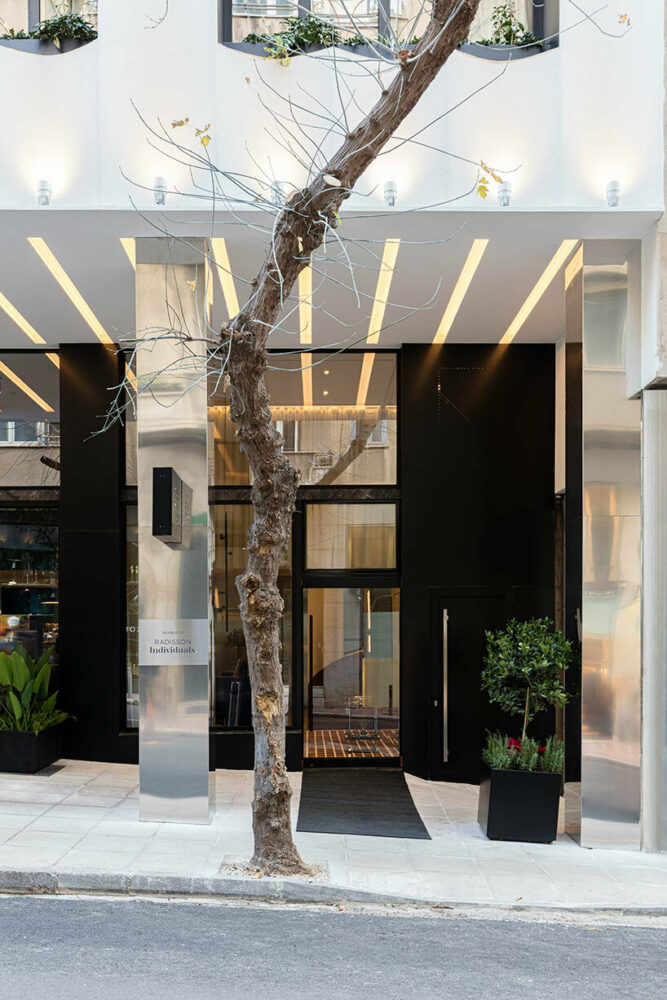 OOAK architects’ undulating hotel facade embraces an urban escape in athens