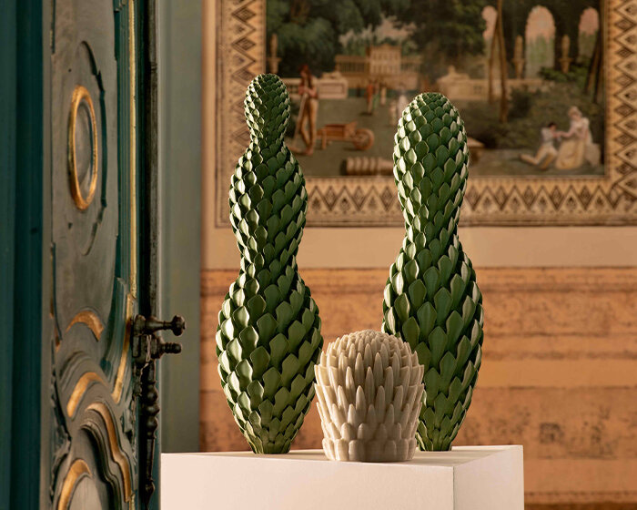 these 3D-printed plant sculptures by External Reference + LaMáquina double as air purifiers