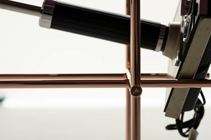 ryosuke harashima repurposes 1960s electric fans as eccentric tables from the future