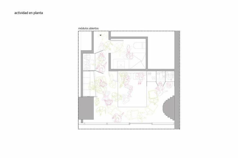 a reconfigurable apartment is built within bjarke ingels’ pixelated tower in ecuador