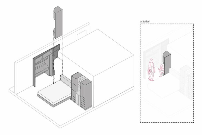 a reconfigurable apartment is built within bjarke ingels’ pixelated tower in ecuador