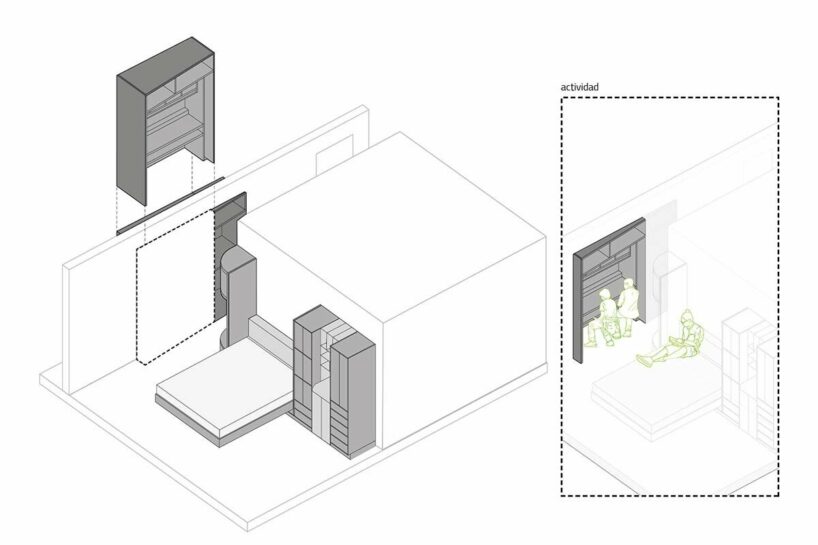 a reconfigurable apartment is built within bjarke ingels’ pixelated tower in ecuador