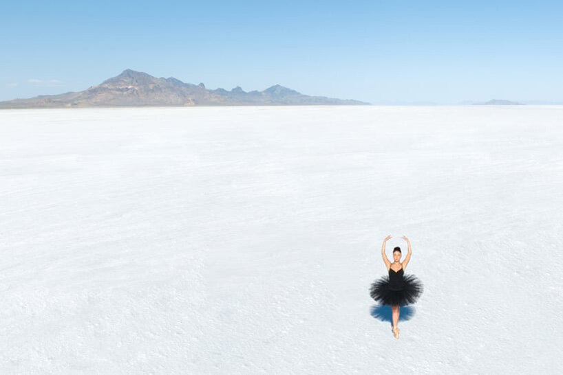 brad walls captures aerial ballet against utah’s expansive salt flats