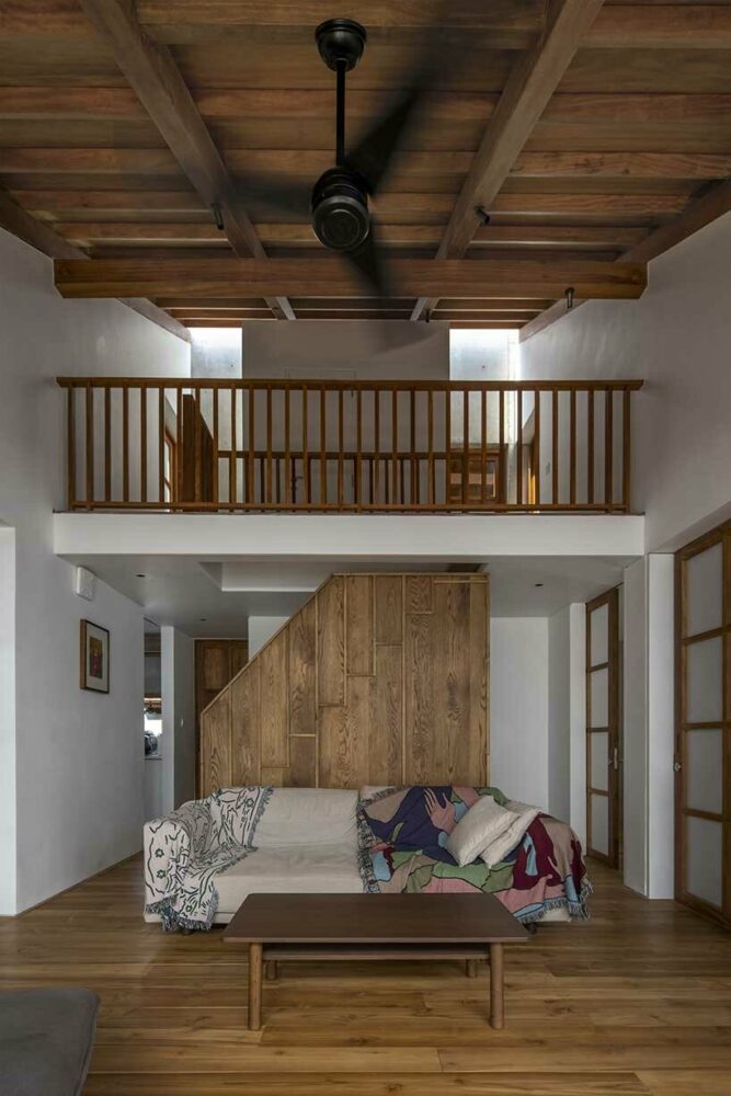 intersecting geometries form AHL architects’ DHY house and café in vietnam