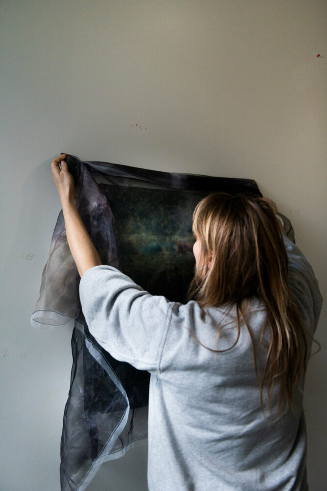 Eva Nielsen in the studio