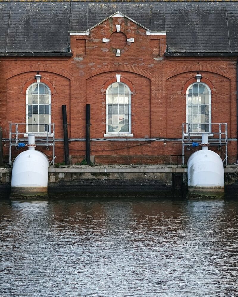brick color reference from the historical pumping station next to the site
