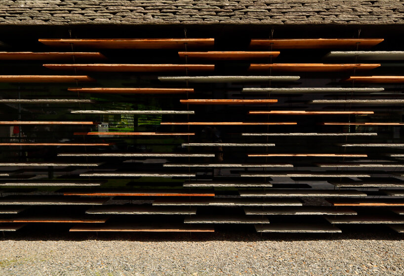 kengo kuma blends tradition with contemporary elements for haus balma in vals, switzerland