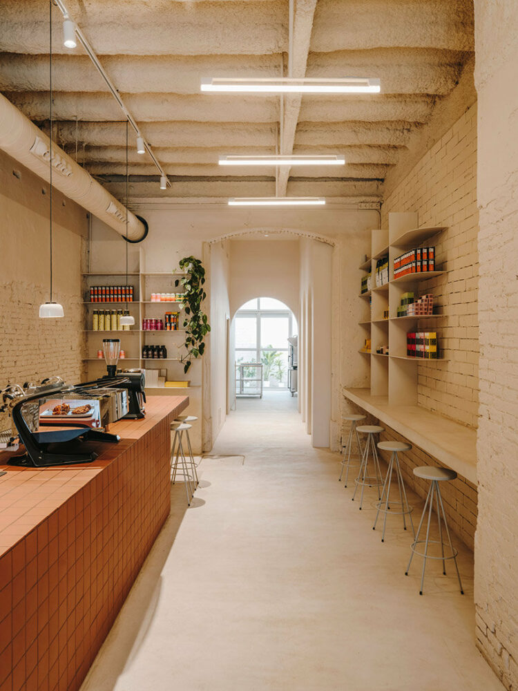 miners café: a barcelona coffee shop opens with interior design by isern serra
