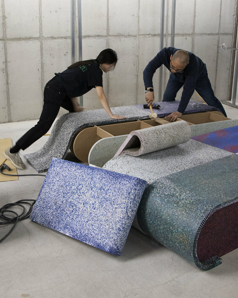 KERF PLASTIC Bench for Re;code flagship store