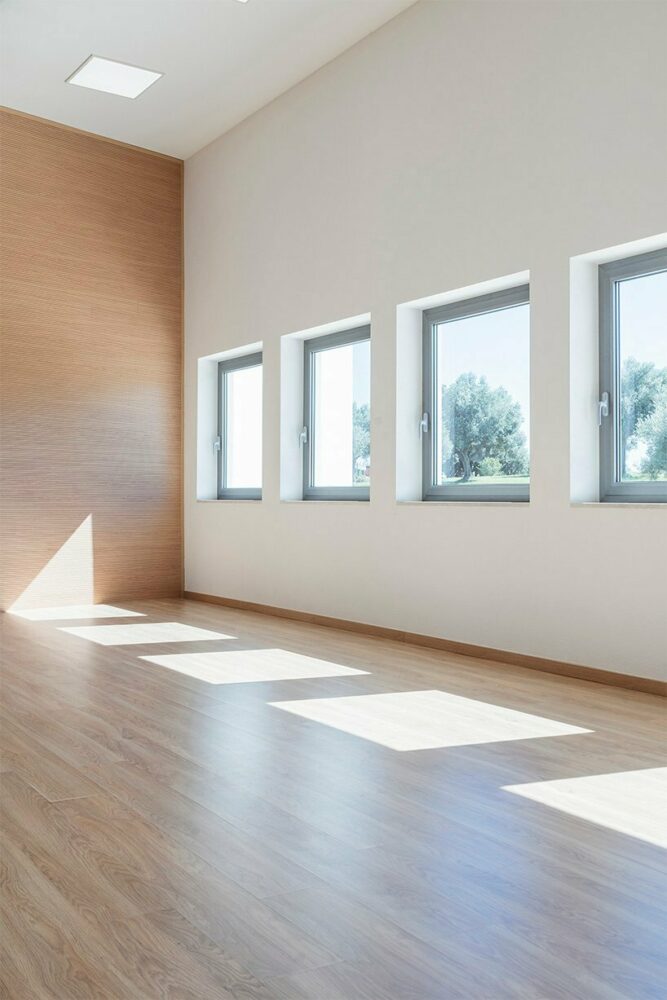 vibrant multipurpose room breathes new life into kindergarten in italy