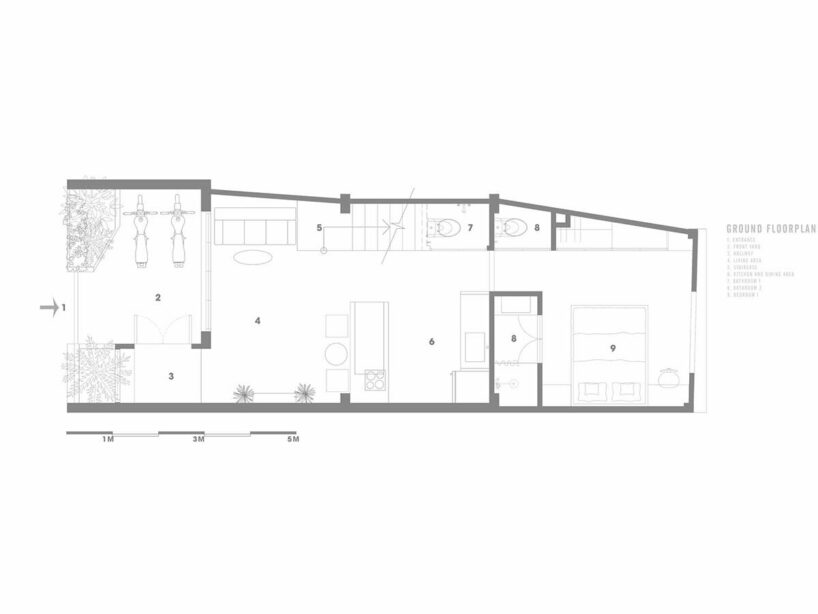 limdim studio brings modern design to vietnamese alley house with ngâu restoration