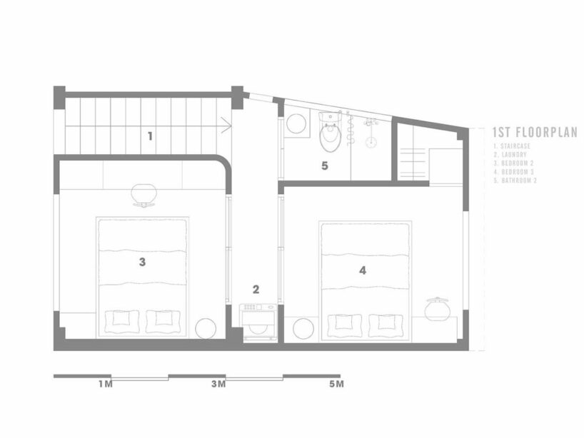 limdim studio brings modern design to vietnamese alley house with ngâu restoration