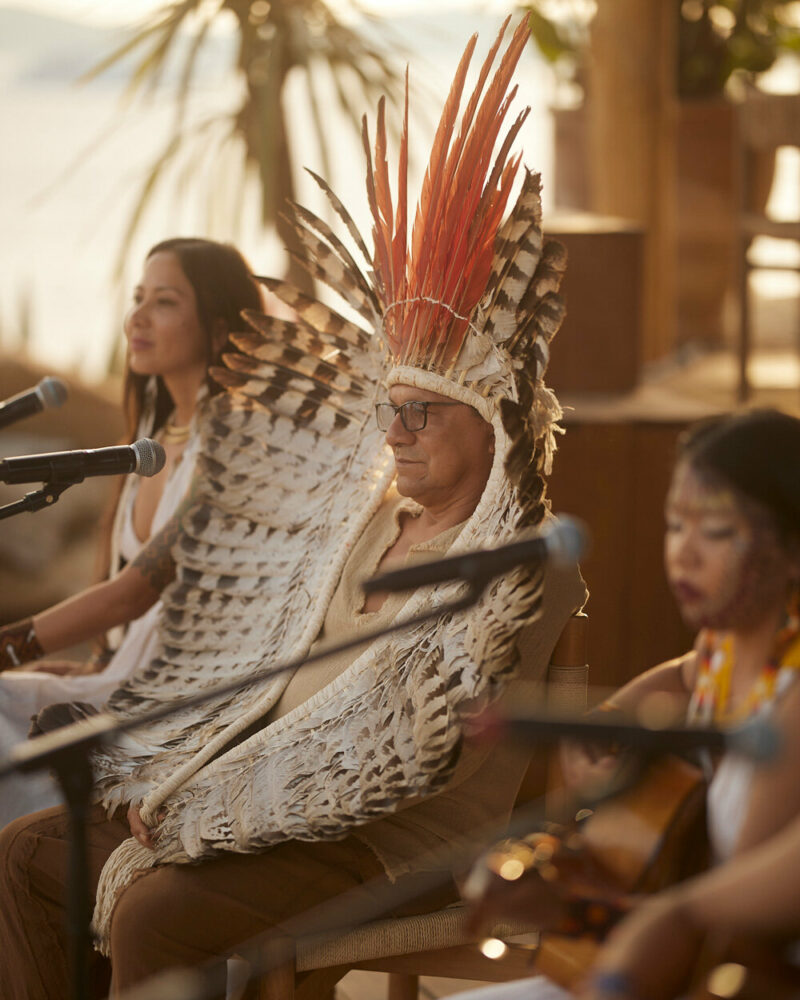musical performance of traditional songs at Scorpios Mykonos