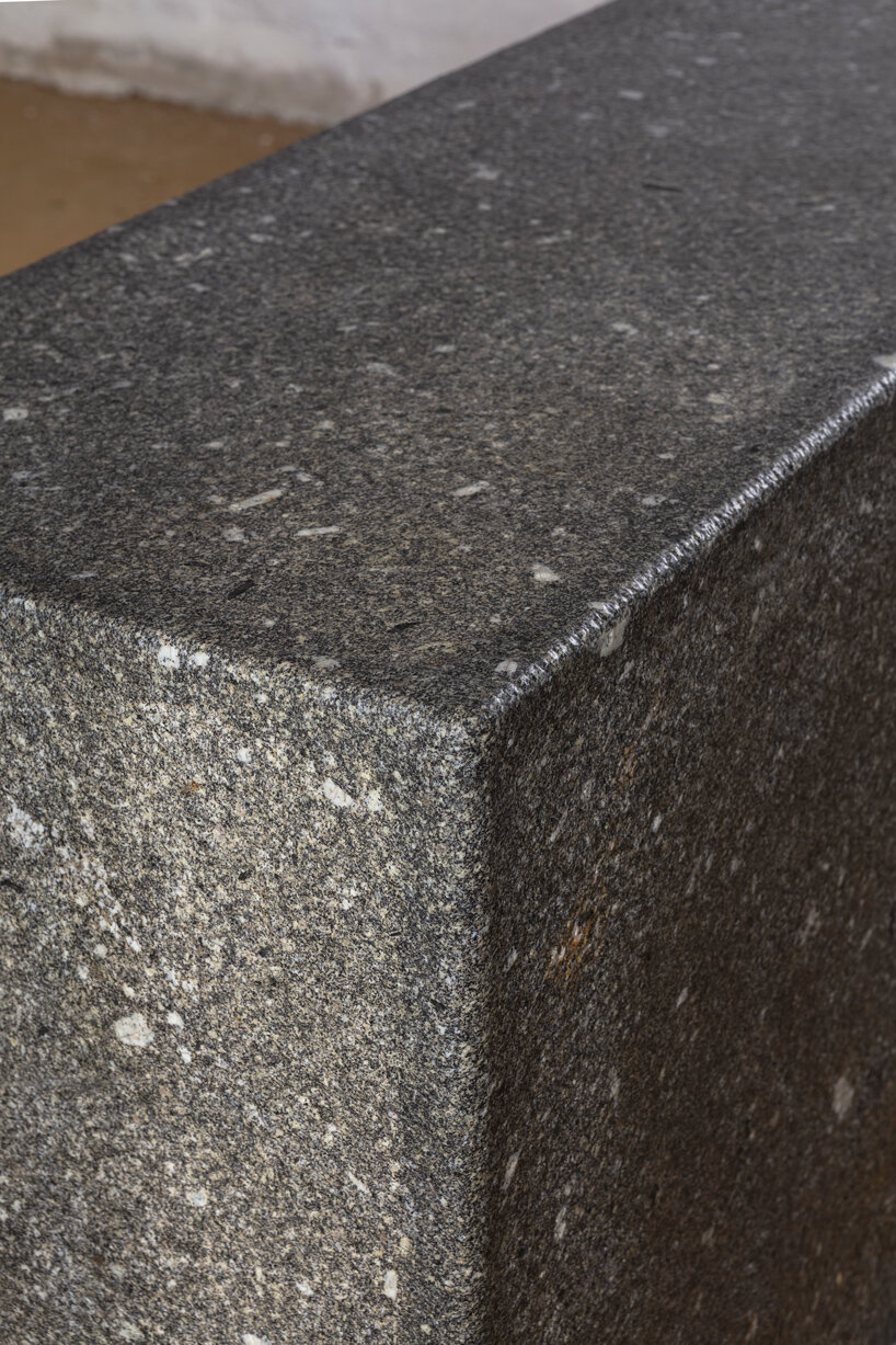 ronan bouroullec adorns restored chapel in monts d'arréel with minimal stone-sculpted altar