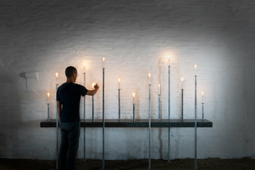 ronan bouroullec adorns restored chapel in monts d’arréel with minimal stone-sculpted altar