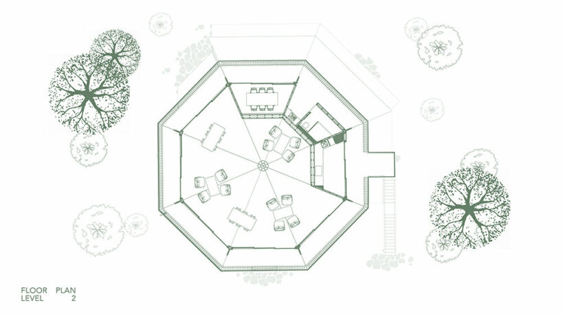 stilt studios embeds nature-infused treehouse restaurant within bali’s lush oasis