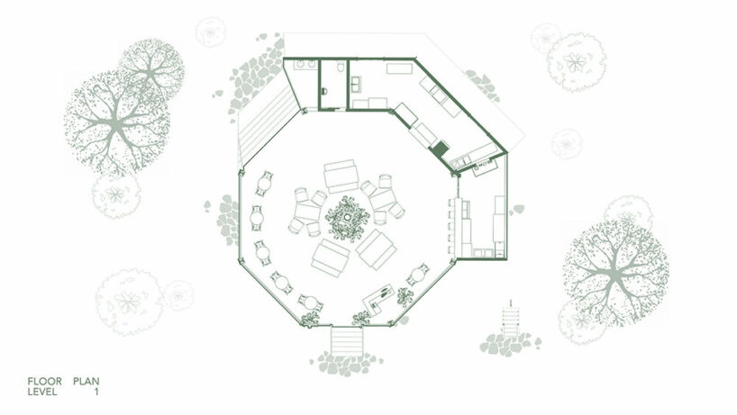 stilt studios embeds nature-infused treehouse restaurant within bali’s lush oasis