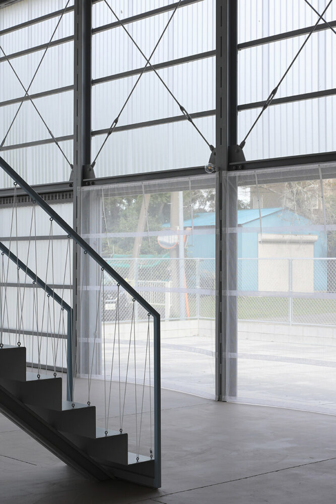 translucent warehouse by arii irie architects doubles as holiday villa in isumi, japan