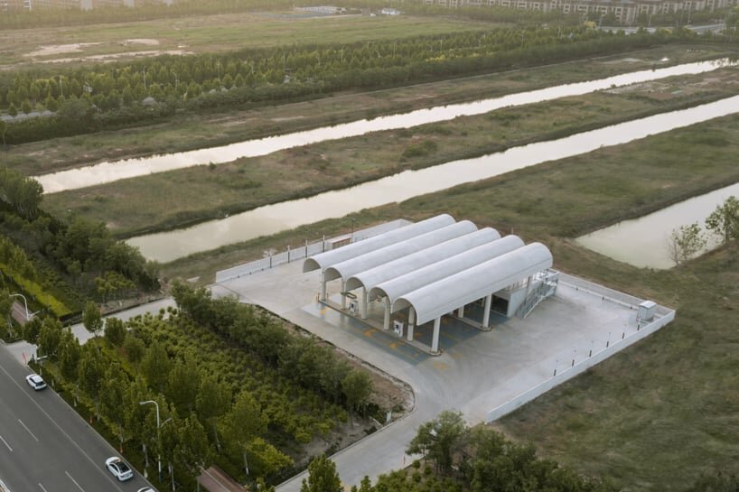 southeast aerial view of the site
