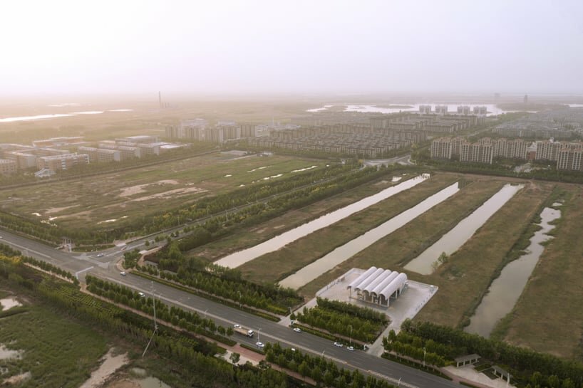 aerial view of the site