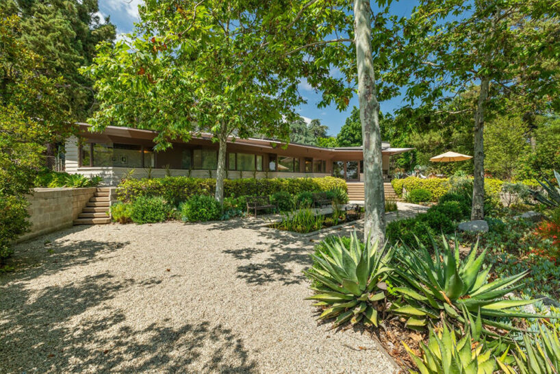 lloyd wright’s usonian-style house in california embraces oblique angles and abundant glazing
