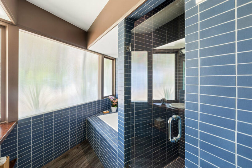 lloyd wright’s usonian-style house in california embraces oblique angles and abundant glazing