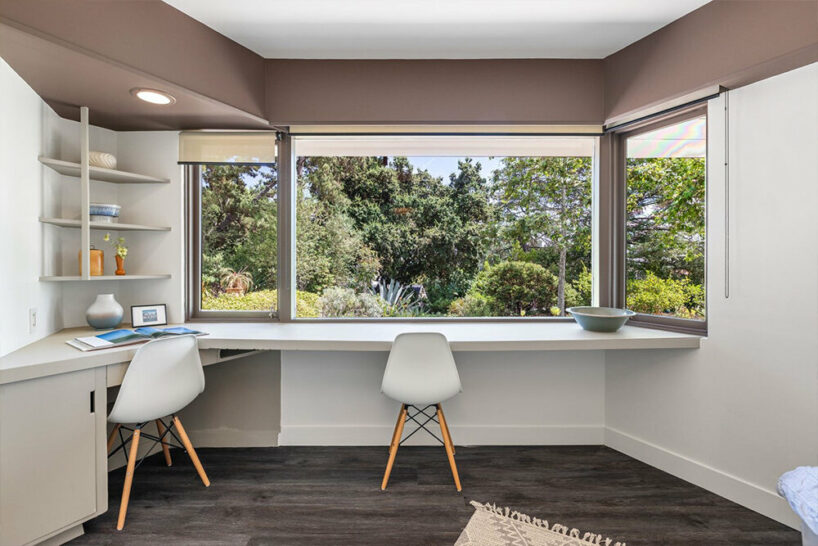 lloyd wright’s usonian-style house in california embraces oblique angles and abundant glazing
