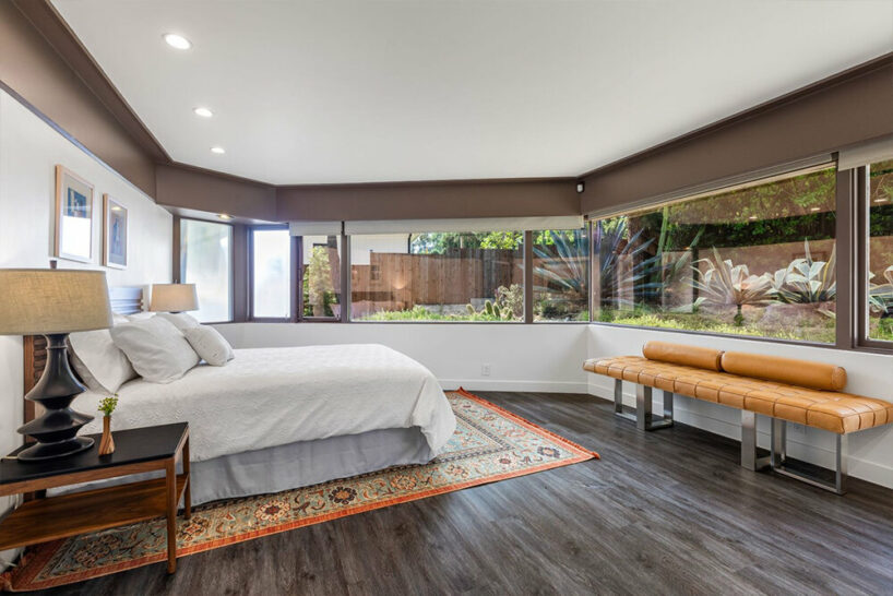 lloyd wright’s usonian-style house in california embraces oblique angles and abundant glazing